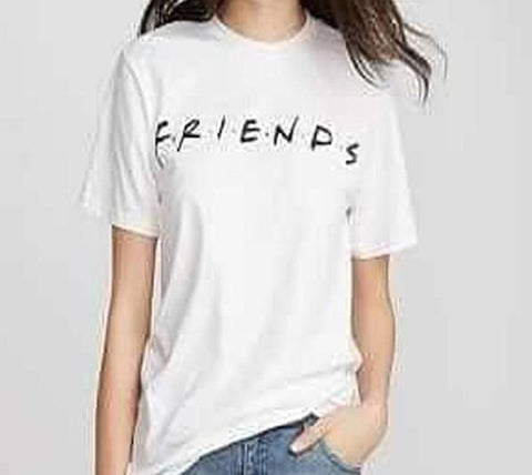 Friends TV Show T-Shirts Womens Summer Casual Short Sleeve Tops Graphic Tees