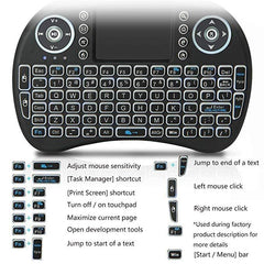 2.4GHz Wireless Mini Handheld Remote Keyboard with Touchpad